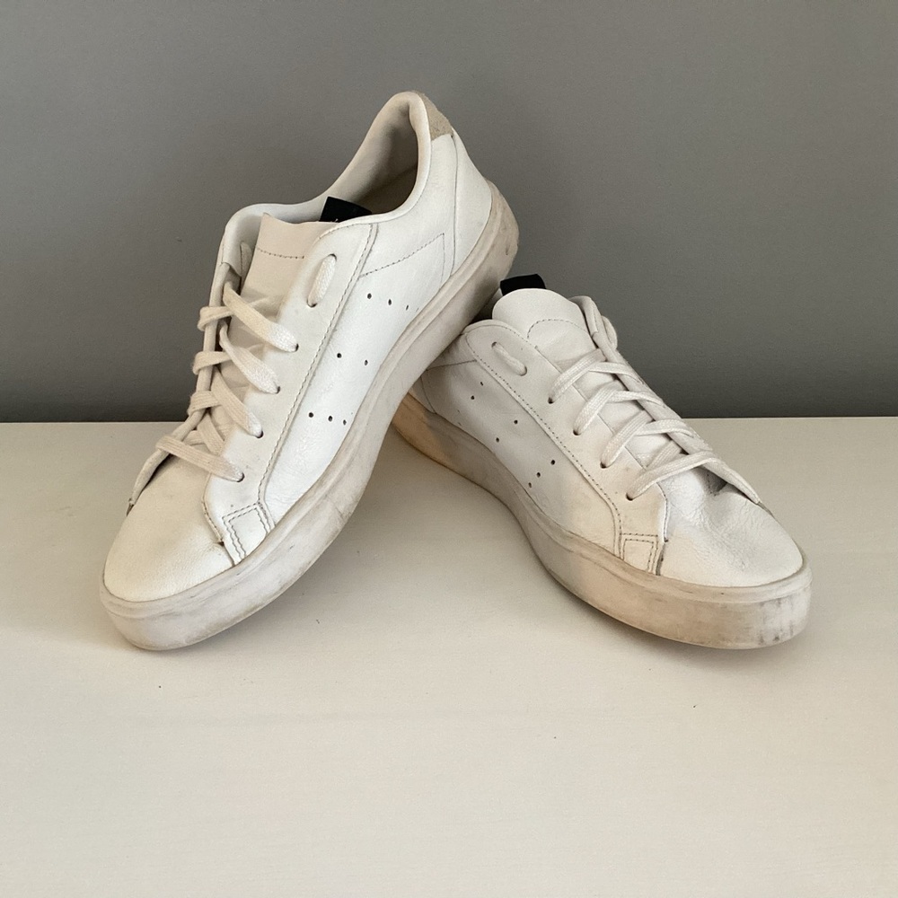 Adidas Sleek white/gold sneakers 7 - Picture 2 of 8